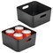 mDesign Medium Metal Kitchen Storage Container Bin Basket with Handles